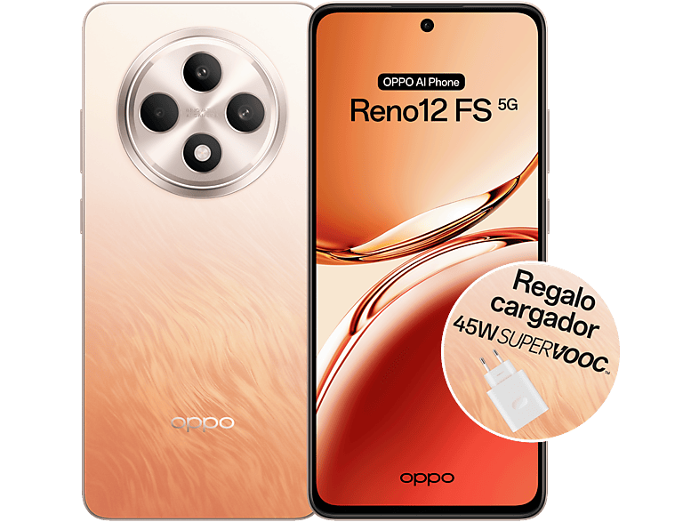OPPO Reno 12 FS 5G Amber Orange 512 GB 12 GB RAM 6.67 AMOLED Full HD+ 120 Hz Mediatek Dimensity 6300 5G 5000 mAh Android