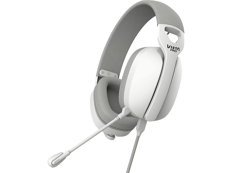 Vieta Pro Aura Circumaurales Con Cable Ajustable Función Mute Blanco y Negro