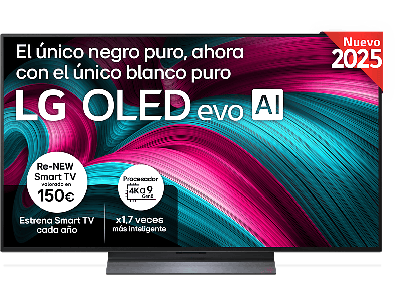 LG OLED48C55LA OLED 4K Procesador Inteligente α9 AI Processor 4K Gen8 Smart TV DVB-T2 (H.265) Negro