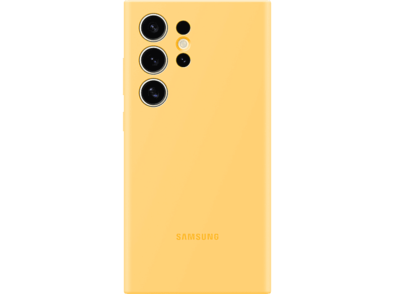 Samsung Para Galaxy S24 Ultra Silicona Trasera Amarillo