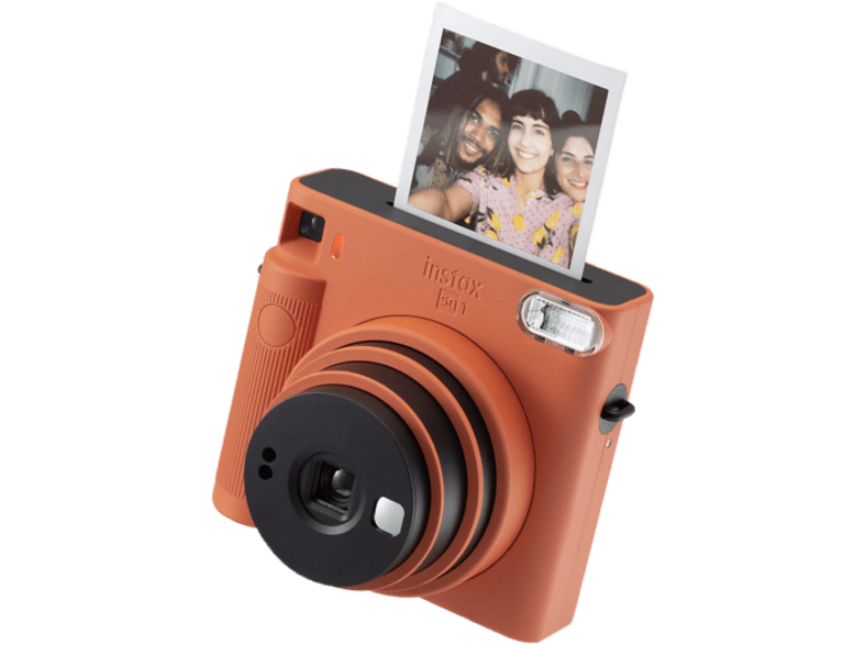 Fujifilm Instax SQ1 Con película Visor Galileo inverso Obturador electrónico Naranja