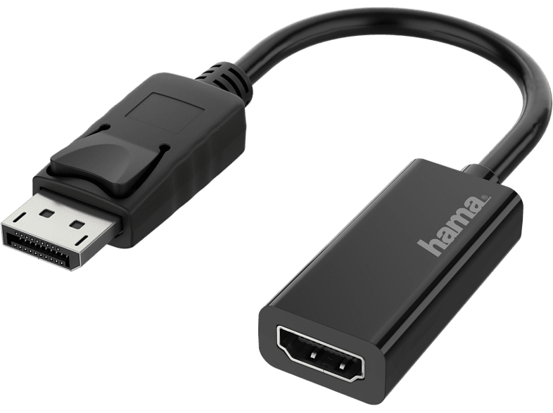 Hama 00200335 De conector DisplayPort a enchufe HDMI UHD 4K Negro