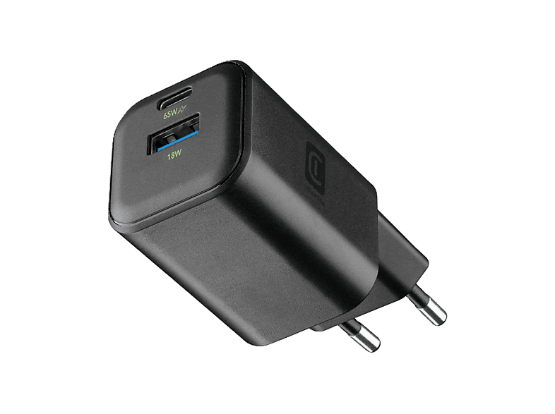 CellularLine Multipower 2 GaN 65 W Carga rápida Universal Negro