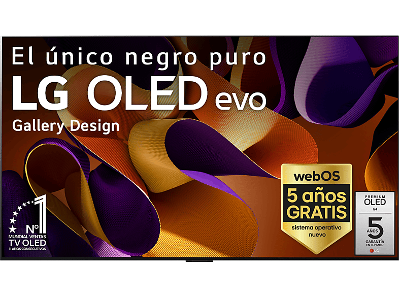 LG OLED55G45LW UHD 4K Procesador Inteligente 4K α11 Smart TV DVB-T2 (H.265) Negro