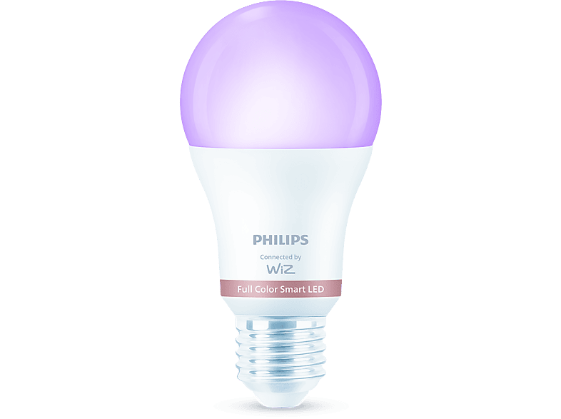 WiZ  PHI WFB 60W A60 E27 822-65 RGB 2PF/6 Control inalámbrico Luz blanca y suave regulable Blanco