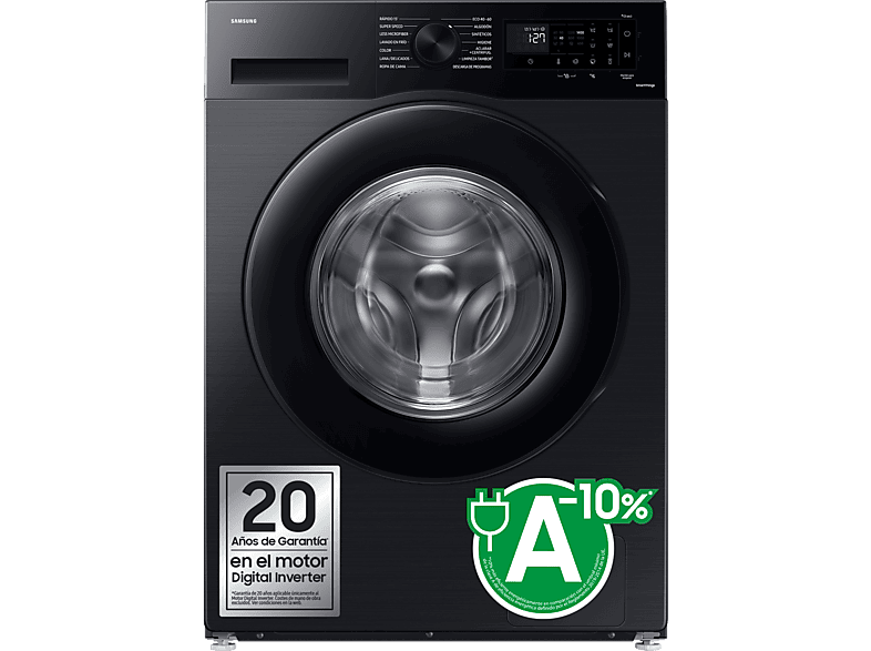 Samsung WW11DG5B25ABEC 11kg 1400 rpm 12 programas AI EcoBubble™ Negro