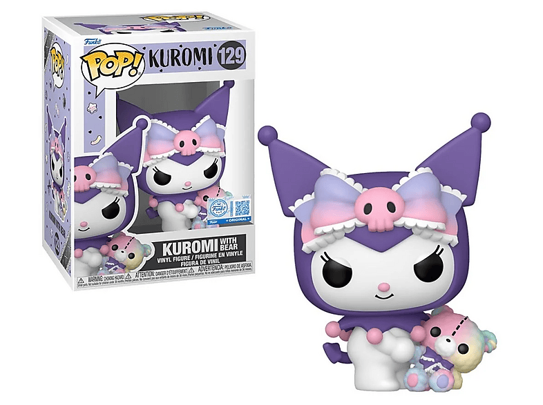 Kuromi - Kuromi with bear 9 cm Vinilo