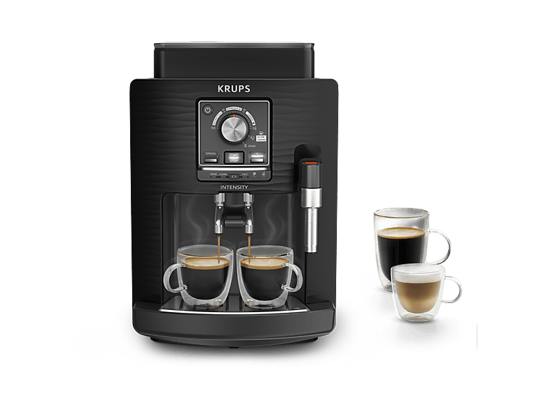 Krups Intensity EA50K9 4 bebidas Espumador de leche manual Granos de cafe 15 bares 1.7l 2 Tazas Compacta negro