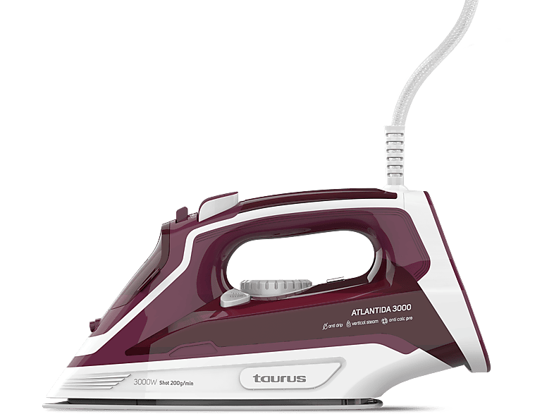 Taurus Atlantida 3000 40 g/min Golpe vapor 200 g/min Suela cerámica