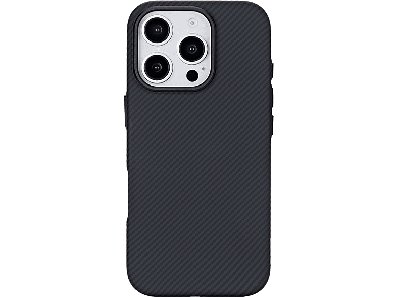 Isy ISC 3744 Compatible con iPhone 16 Pro Resistente a golpes Negro Carbón