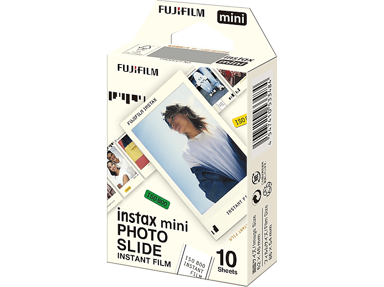 Fujifilm Instax Mini Photo Slide 10 hojas 54 x 86 mm Para cámaras Instax Mini