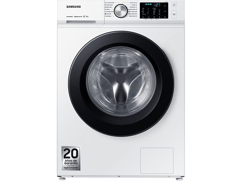 Samsung BESPOKE WW11BBA046AWEC 11 kg 1400 rpm Ecobubble™ SpaceMax™ 14 programas Blanco