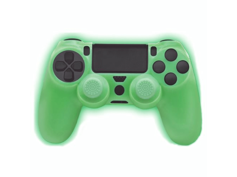 FR-TEC Glow In The Dark Funda silicona + Grips Para PS4 Verde