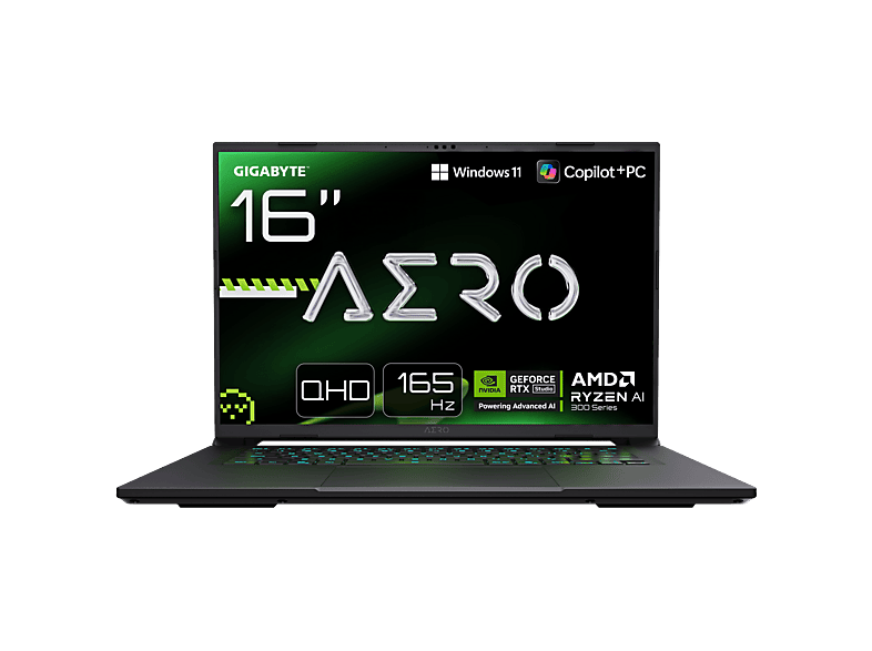 Gigabyte AERO X16 2WHA3ESC65AH Copilot+ PC 16 WQXGA AMD Ryzen AI 9 HX 370 32GB RAM 2TB SSD GeForce RTX™ 5070 Windows 11