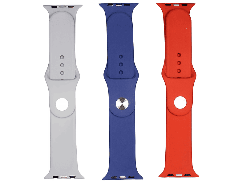 Friendly License Apple Watch 42/44/45 mm Cierre click Gris Azul Rojo