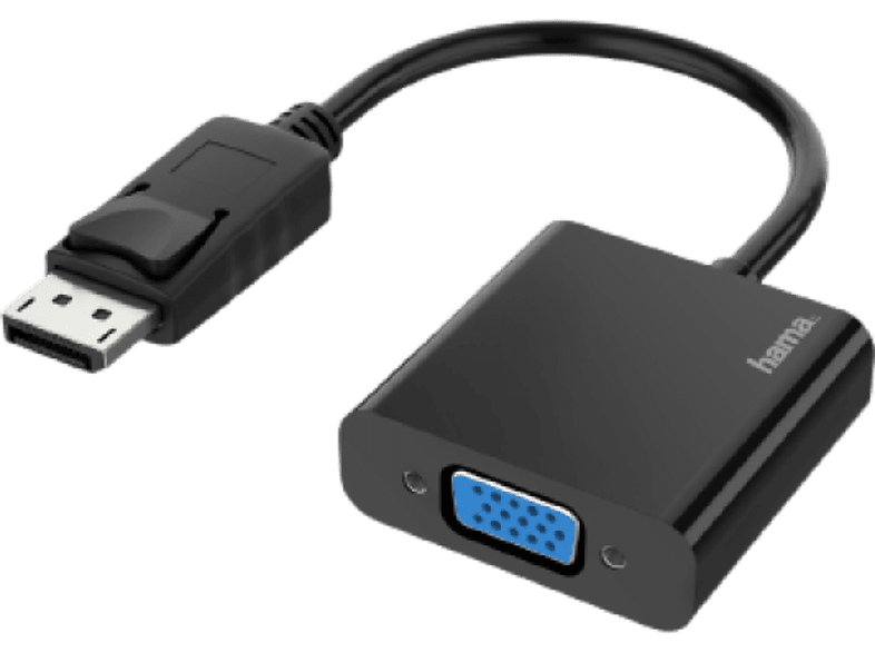 Hama 00200337 DisplayPort Conector VGA Full-HD 1080p Negro