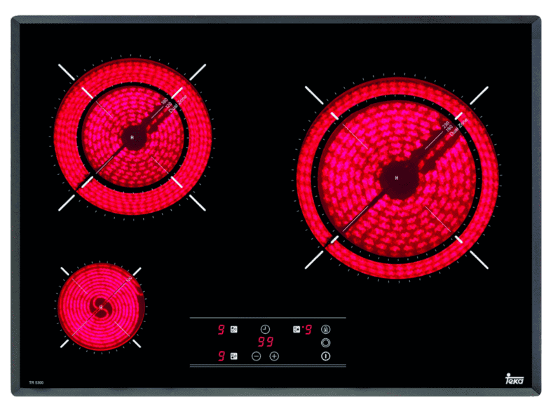 Teka TR5300 Vitrocerámica Eléctrica 3 zonas 23 cm Negro