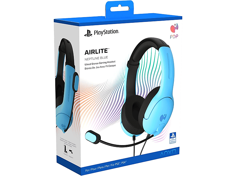 PDP Airlite Wired Con cable Para PS5 y PC Neptune Blue