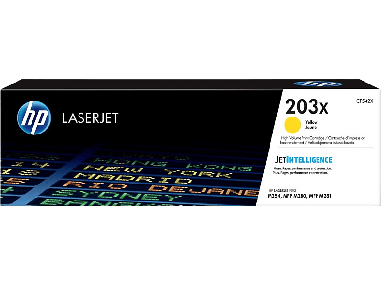 HP 203X LaserJet  Amarillo CF542X