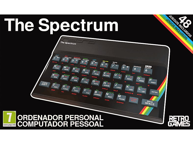 Koch Media The Spectrum Emula modelos 48 y 128 ZX Spectrum 48 Juegos incluidos Negro