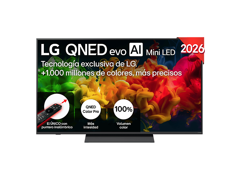 LG 55QNED81B6A UHD 4K Procesador Inteligente α7 AI Processor 4K Gen9 Smart TV DVB-T2 (H.265) Negro