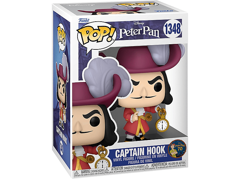 Peter Pan 70th: Capitán Garfio Vinilo 10 cm
