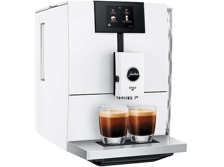 Jura ENA 8 Full Nordic EC 15 bar 1450W 2 tazas Espuma fina Café en grano Blanco
