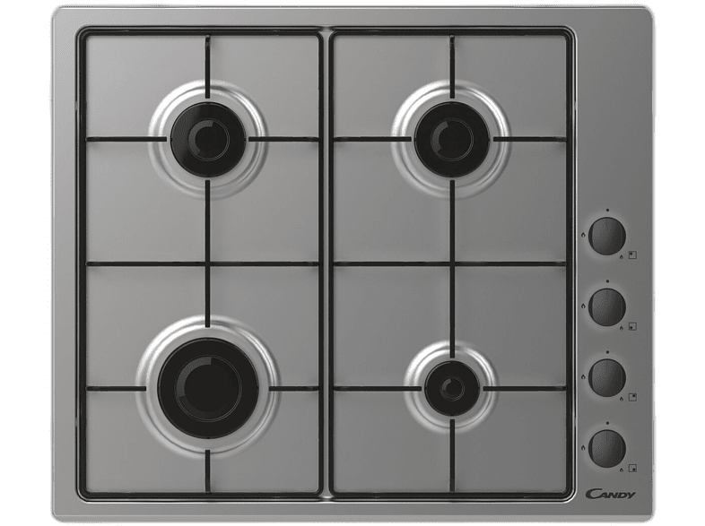 Candy Idea CHW6LBX/4U2 Gas natural 4 quemadores Mandos laterales Adaptable a butano 60cm Inox