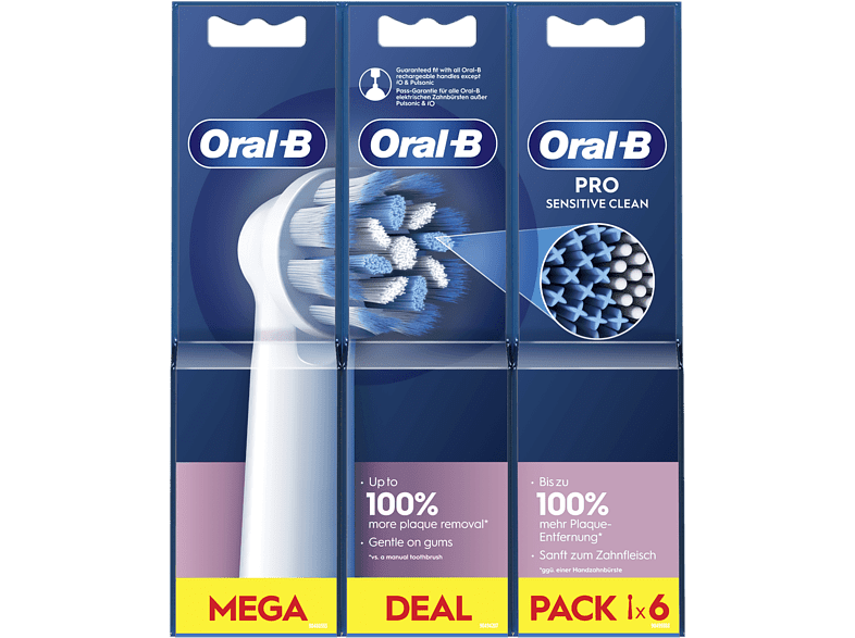 Oral-B Pro Sensitive Clean Cabezales De Recambio 6 Unidades
