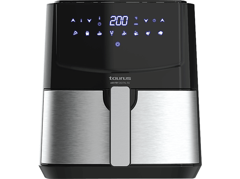 Taurus AF1450XD 1450 W 5 L 8 Programas Digital 200 ºC Negro