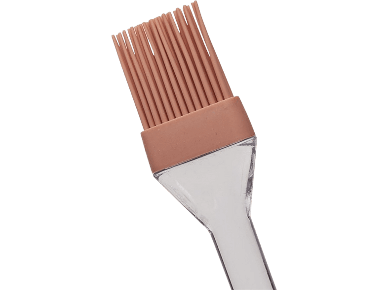 Schou 74015 22 cm 1x Pincel Silicona Coral/Verde/Gris
