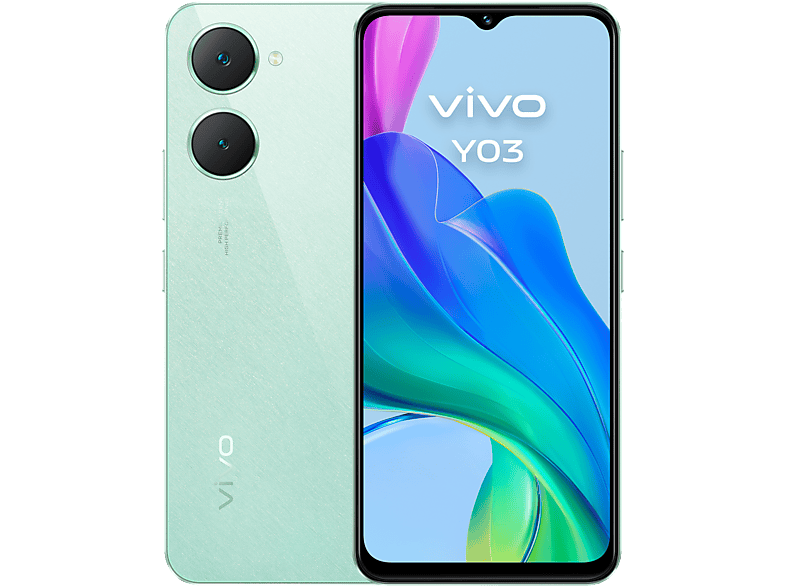 vivo Y03 Gem Green 128 GB 4 GB 6.56 LCD Mediatek Helio G85 5000 mAh