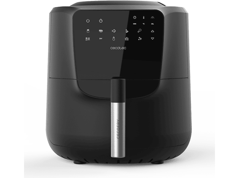 Cecotec Cecofry Rain M 1550 W 5.5L Pulverización automática de aceite 8 menús Autolimpieza Negro