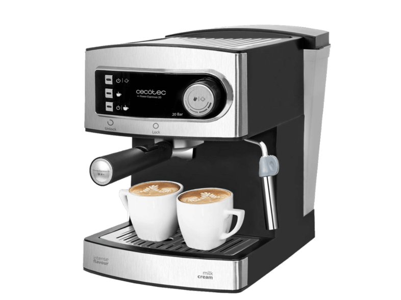 Cecotec Power Espresso 20 850 W 20 bares 1.5 L Plata y negro