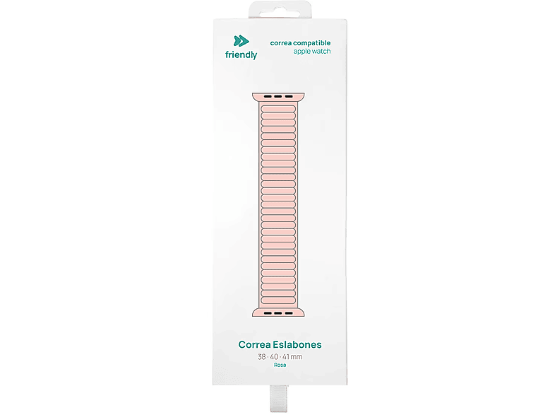 Friendly License Eslabones Cierre Magnético Para Apple Watch 38/40/41 mm Rosa