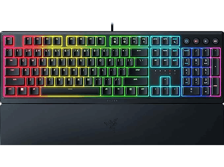 Razer Ornata V3 Por Cable Retroiluminación Ambidiestro Membrana mecánica QWERTY Negro