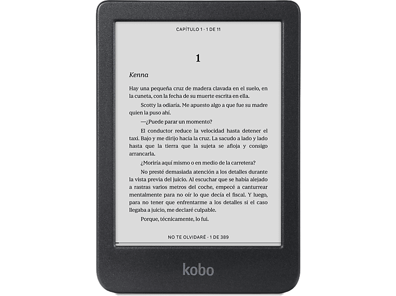 Kobo Clara BW E Ink 6 HD 16 GB Comfortlight PRO IPX8 Modo oscuro Negro