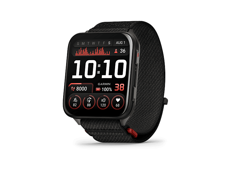 Garmin Venu X1 Negro 24mm 2 AMOLED Hasta 14 días de Autonomía Caja de Titanio Correa de Nailon ComfortFit