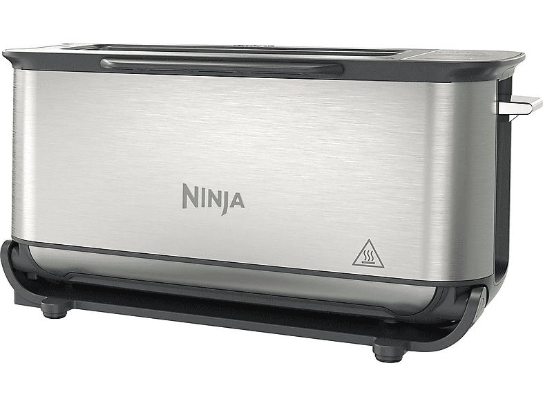 Ninja ST202EU 2.400 W 1 Ranura 2 Rebanadas 7 Niveles de Tostado 3 en 1: Parrilla y Sandwichera Acero Inoxidable