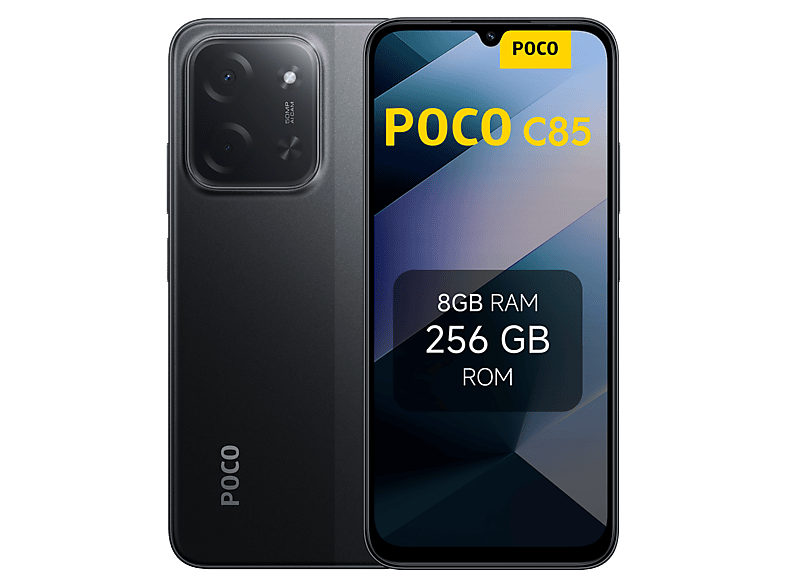 Pocophone POCO C85 Negro 256 GB 8 GB RAM 6.9 Dot Drop MediaTek Helio G81-Ultra 6000 mAh