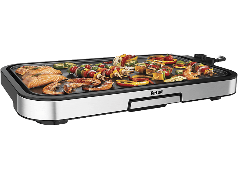 Tefal Giant Plancha XL CB631D10 2300 W Revestimiento antiadherente resistente 5 Ajustes Calentamiento uniforme Gris
