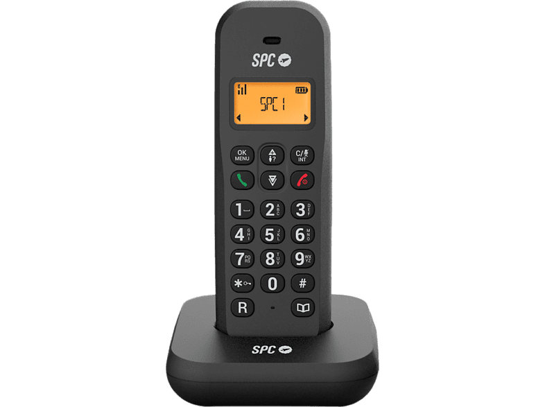 SPC KEOPS Single Inalámbrico Agenda para 50 contactos Modo Eco Negro