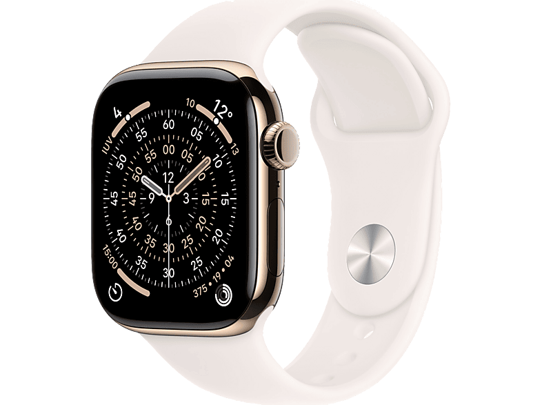 Apple Watch Series 11 (2025) GPS+CEL 46 mm Caja de titanio Oro Correa deportiva Rosa rubor S/M Calidad del sueño 24h Autonomía