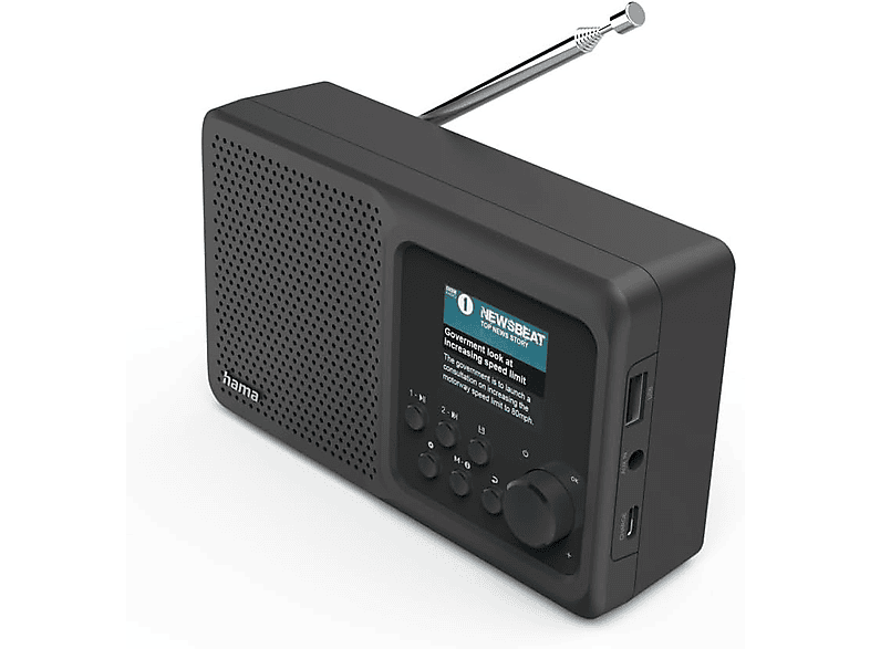HAMA DR5BT 5 W 8h Autonomía Bluetooth DAB/DAB+/FM Negro