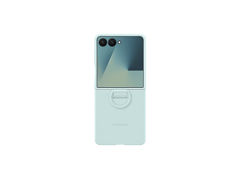 Samsung Para Samsung Galaxy Z Flip7 De Silicona con anillo Menta