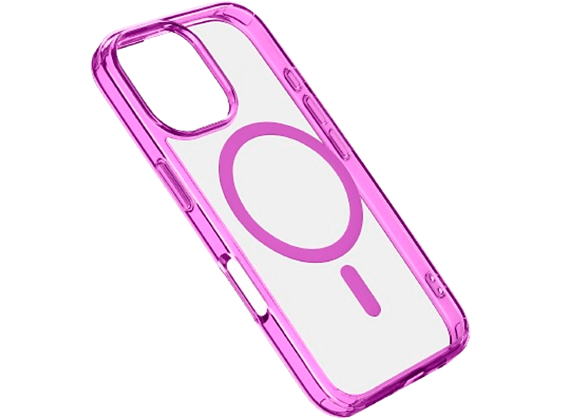 CellularLine Para Apple iPhone16 PRO Trasera Goma Rosa
