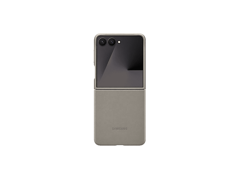 Samsung Para Samsung Galaxy Z Flip7 Cuero Vegano Marrón