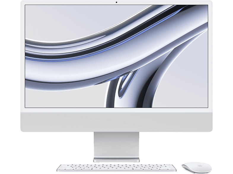 Apple iMac (2023) 24 Retina 4.5K Chip M3 CPU de 8 núcleos GPU de 10 núcleos 8 GB RAM 256GB SSD macOS Sonoma Plata