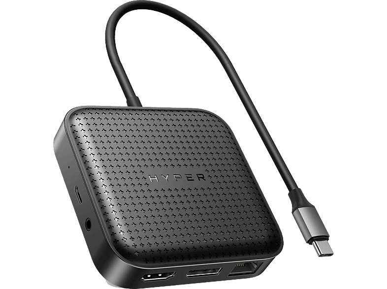 Hyper HD USB4 MOBILE DOCK 2 Puertos 1000 Mbit/s Negro