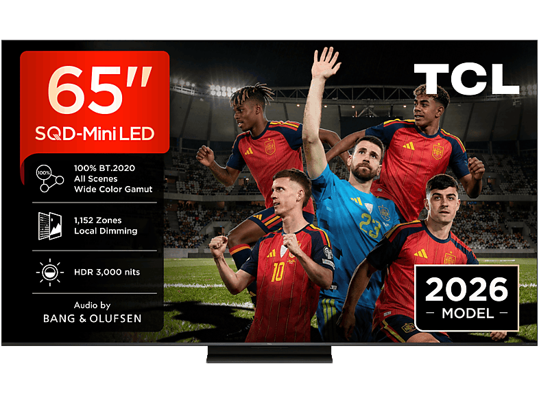 TCL 65C7L QLED 4K TSR AiPQ Smart TV DVB-T2 (H.265) HDR 3000 nits Dolby Vision y Atmos Negro
